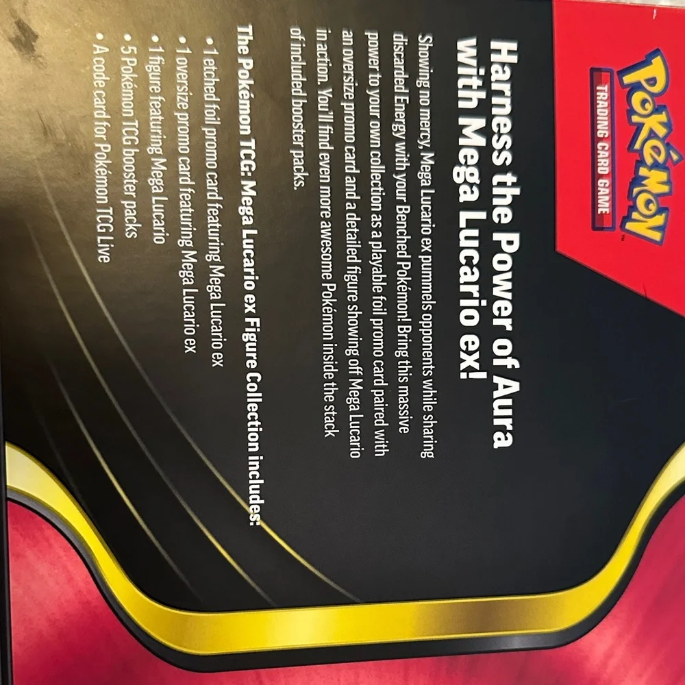 Pokemon Mega Lucario EX Collection Box New Figure Booster Packs Evolution